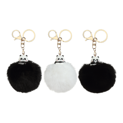 Брелок PomPom Panda, хутро