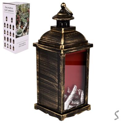 Камін-світильник декоративний з LED підсвічуванням USB 13*13*30см (без батарейок) R96483 (24шт)