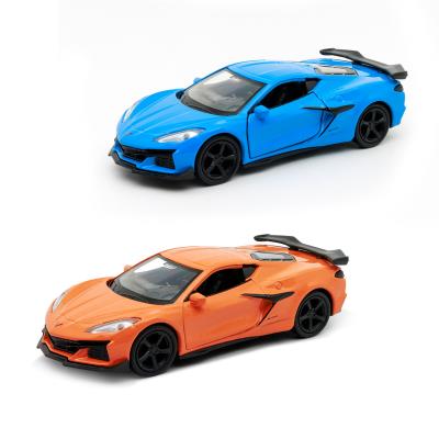 Автомодель - CHEVROLET CORVETTE Z06 2023 (помаранчевий, світло-блакитний) Автомодель - CHEVROLET CORVETTE Z06 2023 (помаранчевий, світло-блакитний)