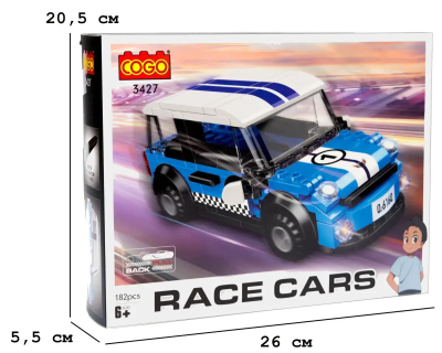 Конструктор "Автомобілі" (182 елм.) Міні Купер / COGO