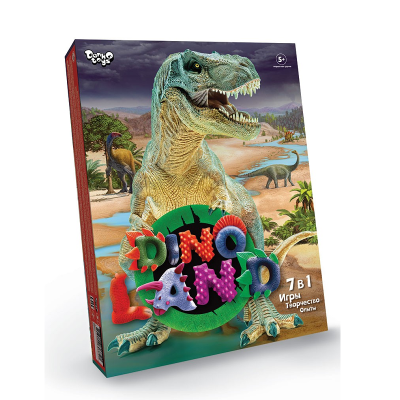 Креативная творчество "Dino Land" 7 в 1, украинский язык