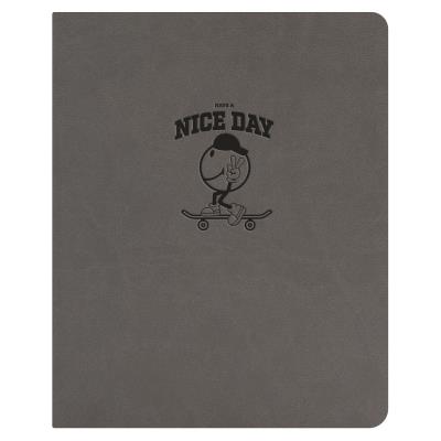 Щоденник шкільний А5 (160х198), 42 арк., обкл. шт.шкіра сіра "NiceDay"