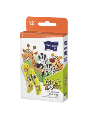 Пластирі медичні Matopat Kids zoo 12шт/4652