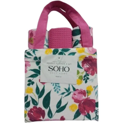 Кухонний текстиль SOHO Наб. руш. 40*60см бавовна 100% Bright Flower 3 ш (BS 88003B)