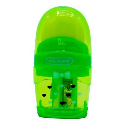 Точилка с контейнером+ластик Hearts зел..колл.4828-04 CLASS Точилка с контейнером+ластик Hearts зел..колл.4828-04 CLASS