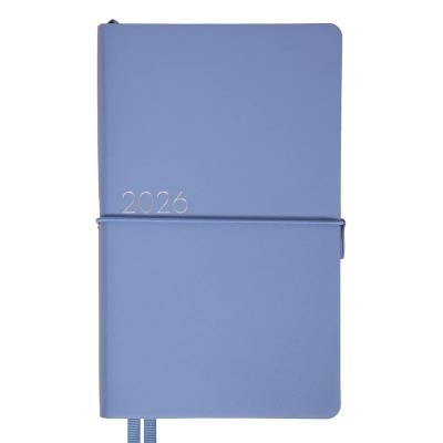 Щоденник-діловий записник 12х20 см Leo Planner датований 2026 "Glory", м'який, блакитний, 352 сторінки