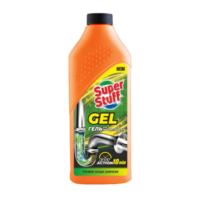 Гель для прочистки труб Gel ТМ "Super Stuff", 1000 мл (12 шт/ящ)