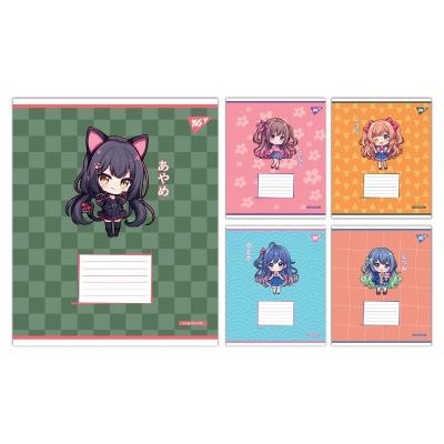 А5/18 лін. Yes Anime girls, зошит учнівський шкільний А5/18 лін. Yes Anime girls, зошит учнівський шкільний