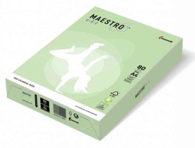 Папір Maestro Color Pastell A4 80 г/м2, 500 арк, MG28 середньо-зелений (1/5/200)