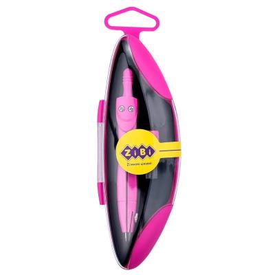 Циркуль START NEON в твердому футлярі, з запасним грифелем, рожевий, KIDS Line