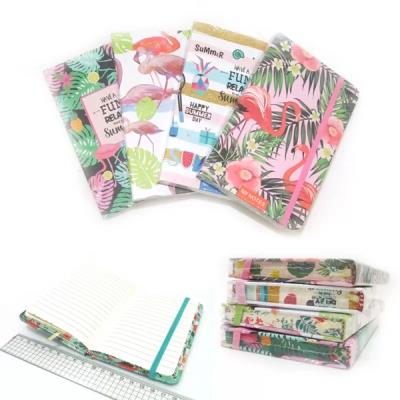 Блокнот на гумці "Екзотика", лінія, кольоровий торець 6248-А7 (1/24) Блокнот на гумці "Екзотика", лінія, кольоровий торець 6248-А7 (1/24)