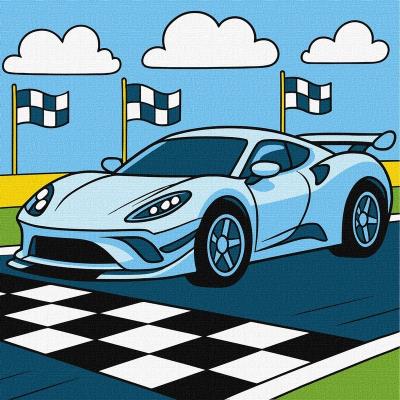 Набір для розпису по номерах для дітей "Блискуча перемога" 25x25см