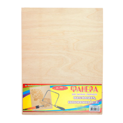 Фанера А4 3мм для творч. вищий гатун. шлифов. 214*283мм AS-0710