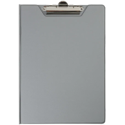 Клипборд-папка А4, PVC, сірий 