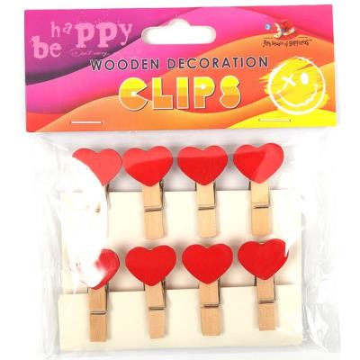 Дерев'яні декоративні затискачі, 8шт, 200173