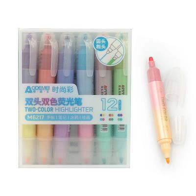 M6217 Набір двустор. текстовиділячів Aodemei "Perl", 12шт., 12шт./етик.