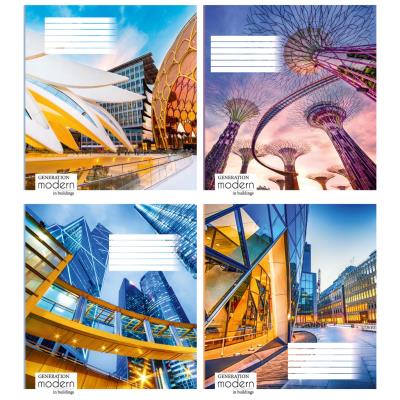 Зошит учнівський повноколірний 18 арк., клітинка. "Сучасне місто"