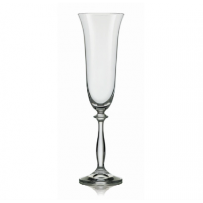 Посуд скляний «Bohemia Crystal» Angela - набір келихів для шампанського 190мл (по 6шт)