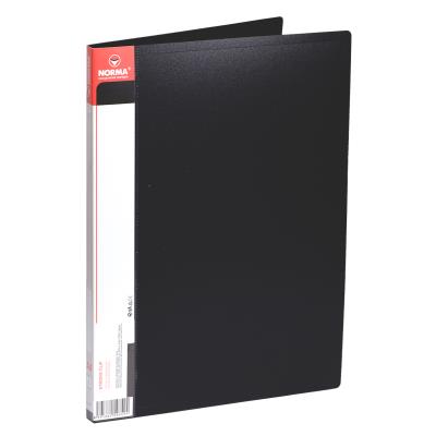 Папка з притиском+киш, А4, 2см, 700мкн PР, чорн., 5034, NORMA (20/120)