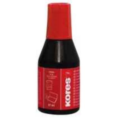 Краска штемпельная Kores, 27 мл, красная, K-71328 Краска штемпельная Kores, 27 мл, красная, K-71328