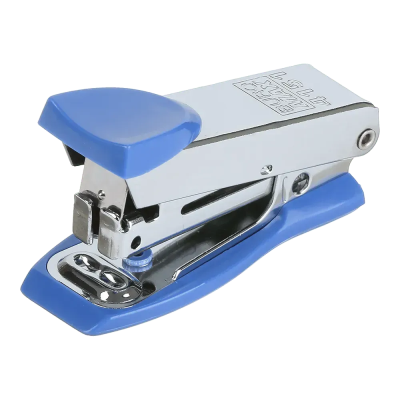 Степлер металевий Міні до 12арк., (скоби №10), синій