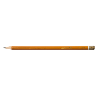 Олівець графітовий PROFESSIONAL 2B, жовтий, без гумки, коробка 12шт., ВМ.8541-12