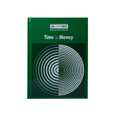 Книга обліку "TIME IS MONEY" 96 аркушів, клітинка, офсет, (тверда ламінована обкладинка), А4, зелений (1/8) Книга обліку "TIME IS MONEY" 96 аркушів, клітинка, офсет, (тверда ламінована обкладинка), А4, зелений (1/8)
