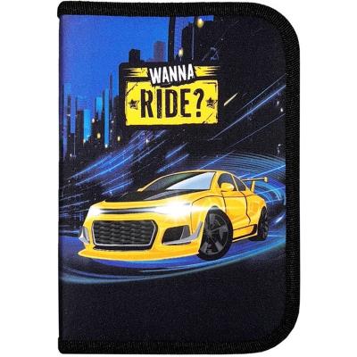 пенал 1-яр. пустий, поліестер, "Wanna Ride", 24009C