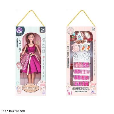 Лялька арт. TG247A (30шт/2) в стильній сукні, з аксесуарами короб. 15*15*35 см