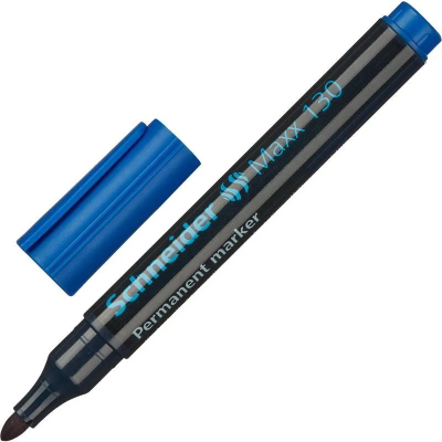 Маркер перманентний SCHNEIDER MAXX 130 1-3 мм, синій (10) Маркер перманентний SCHNEIDER MAXX 130 1-3 мм, синій (10)