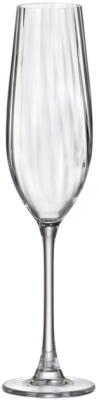 Посуд скляний декорований «Crystal Bohemia» Columba Optic - набір келихів для шампанського 260мл (по 6шт) Посуд скляний декорований «Crystal Bohemia» Columba Optic - набір келихів для шампанського 260мл (по 6шт)