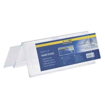 Іменна табличка Buromax, двостороння 200*72мм, прозора (1/) Іменна табличка Buromax, двостороння 200*72мм, прозора (1/)