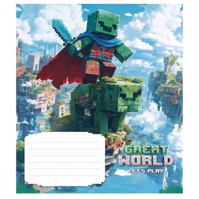 Зошит учнівський, 12арк., у клітинку, ВД-лак, Школярик