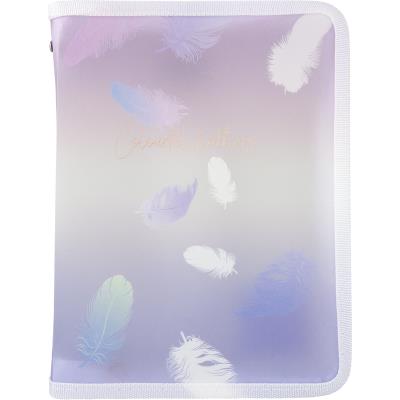 Папка объемная на молнии А5+, Colourful Feather 03, 1808-93-A (1/12/144) Папка объемная на молнии А5+, Colourful Feather 03, 1808-93-A (1/12/144)
