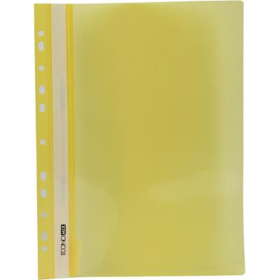 Папка-швидкозшивач Economix 31510-05, з перфорацією, А4, глянець, жовта (10/300)