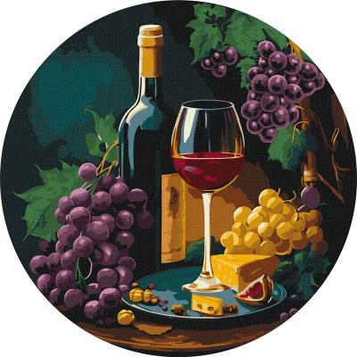 Набір для розпису по номерах. "Вишукана дегустація" d39см