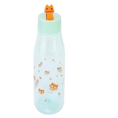 Пляшка для води Optima D-Cat, 450 мл, м'ятно-помаранчева