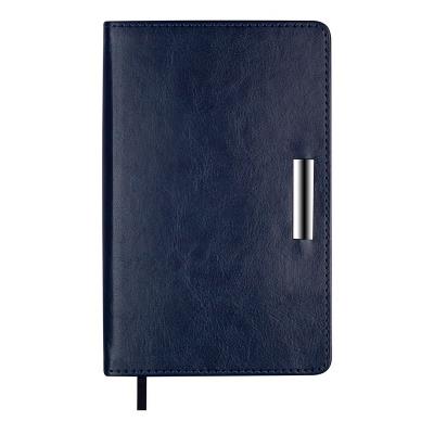 Щоденник недат. SALERNO, A6, синій, штуч. шкіра, 336 стор.