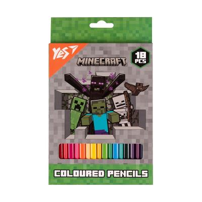 Олівці кольорові Yes 18 кол. "Minecraft. Heroes"