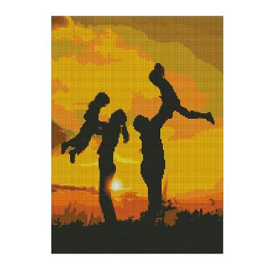 Алмазная картина FA40806 "Семейное счастье", размером 40х50 см
