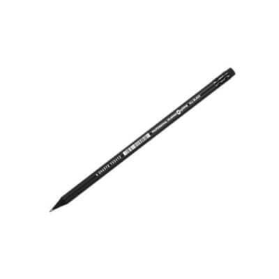 Олівець чорнографітний Optima ALL Black HB корпус чорний, загострений, з гумкою