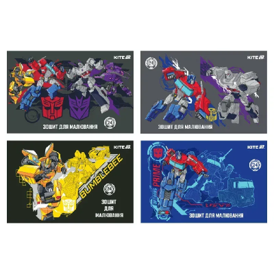 Зошит для малювання, 24 арк., скоба, гібр. лак + УФ лак, TF (1/12/96)