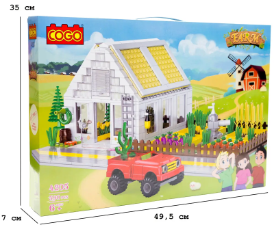 Конструктор "Місто" (590 елм.) Теплиця / COGO