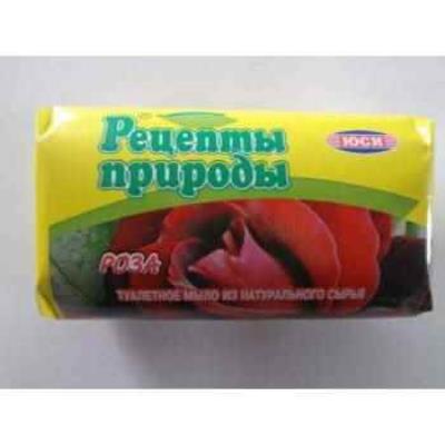 Мило туалетне ЮСІ, Рецепти Природи, Троянда, 70 г (1/20) Мило туалетне ЮСІ, Рецепти Природи, Троянда, 70 г (1/20)