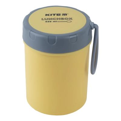 Ланчбокс круглий 450 мл, жовтий Ланчбокс круглий 450 мл, жовтий