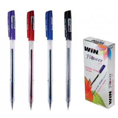 Ручка Win Flower, червонаб гелева, 0,6 мм (12/144/1728) Ручка Win Flower, червонаб гелева, 0,6 мм (12/144/1728)