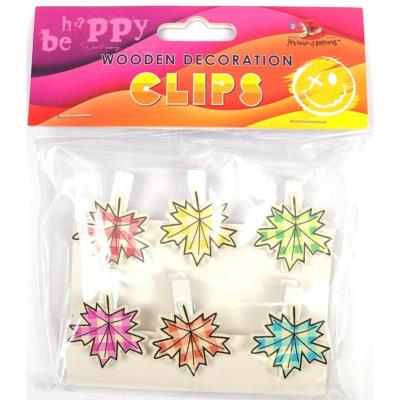 Дерев'яні декоративні затискачі, 6шт, 200176