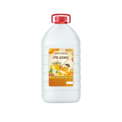 Крем-мило "Медове" с антибактеріальним ефектом 5 л (Каністра ПЕ)