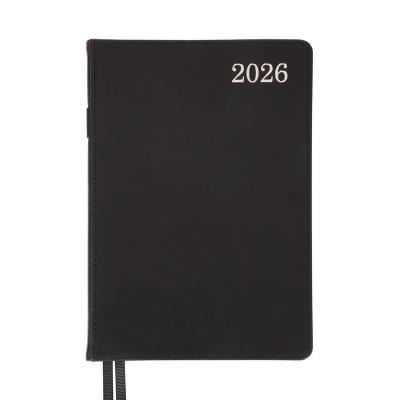 Щоденник-діловий записник А5 Leo Planner датований 2026 "City", твердий, чорний, 368 сторінок