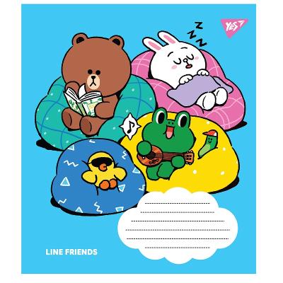 Нотний зошит YES А5/12 Line friends
